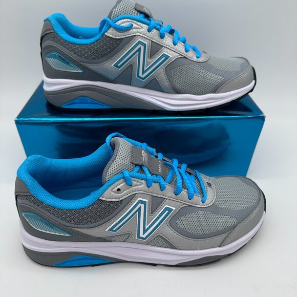 NWOB New Balance Women's 1540V3 Running Walking Shoes, Size 10B, Silver/Blue - Picture 5 of 15